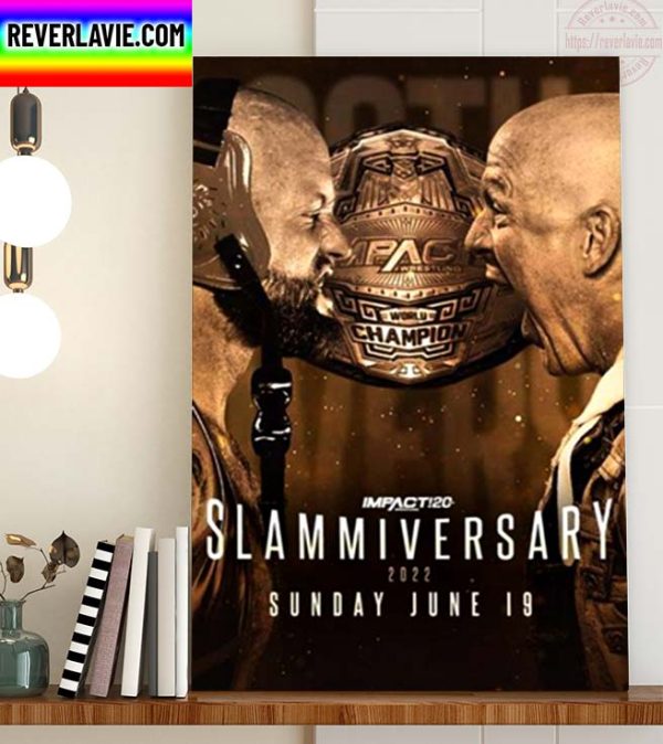 Slammiversary 2022 IMPACT World Champion Josh Alexander Moose Good Brothers Home Decor Poster Canvas