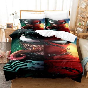 Spiderman And Venom Animated Bedding Set Twin