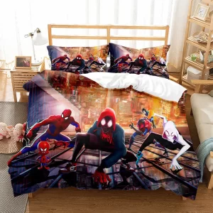 Spiderman Into the Spider-Verse Characters Bedding Set