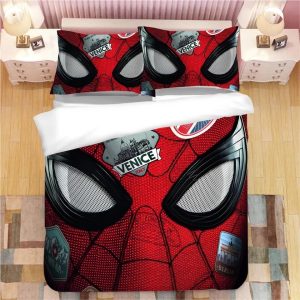Spiderman Mask Far From Home In Venice Bedding Set Twin