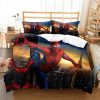Spiderman In Video Game Swing In The City Bedding Set