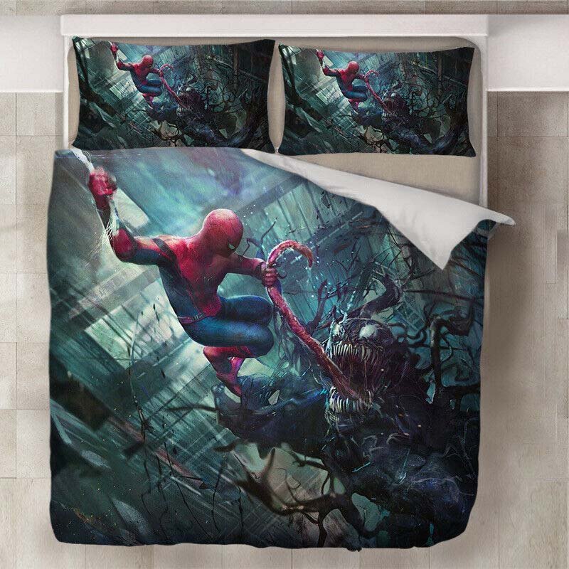 Spiderman VS Venom Fiercely Bedding Set Full Spiderman VS Venom Fiercely Bedding Set Full