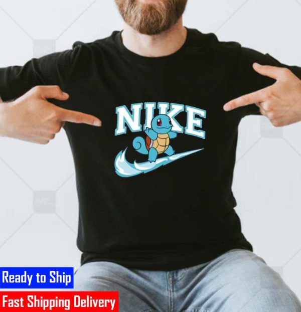 Squirtle Zenigame Pokemon X Nike Logo Unisex T-Shirt