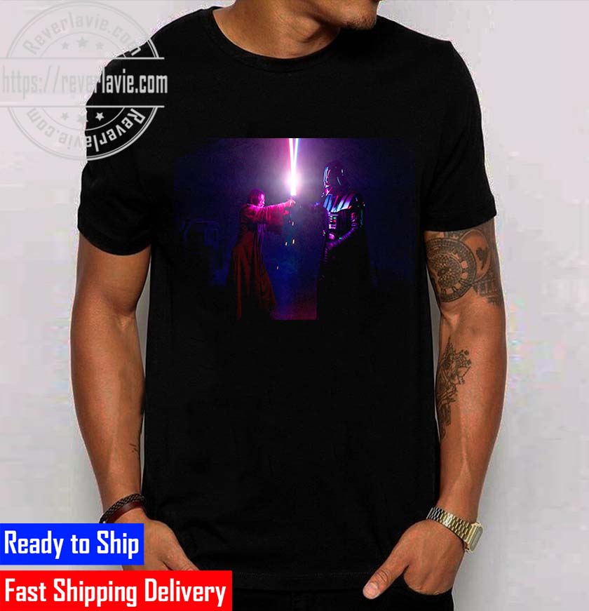 Star Wars Darth Vader and Obi Wan Kenobi Fighting Unisex T-Shirt Star Wars Darth Vader and Obi Wan Kenobi Fighting Unisex T-Shirt