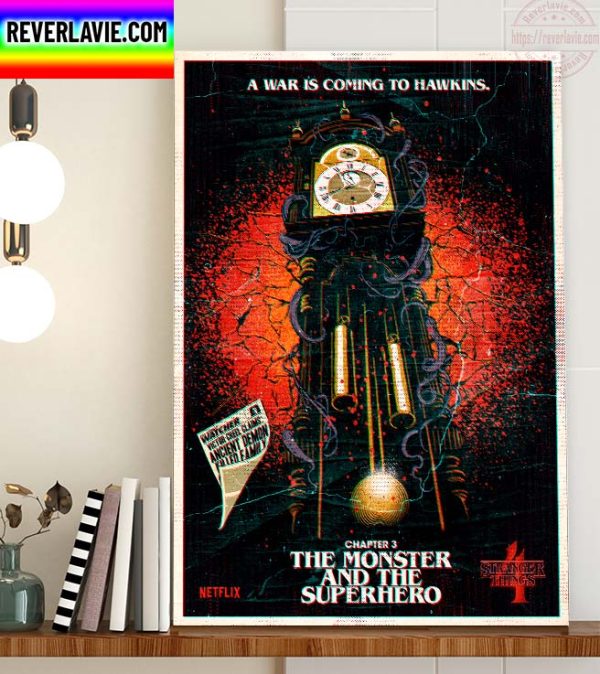 Stranger Things 4 Chapter 3 The Monster And The Superhero A War Is Coming To Hawkins Home Decor Poster Canvas