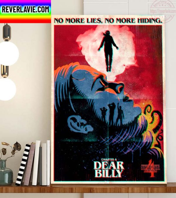 Stranger Things 4 No More Life No More Hiding Chapter 4 Dear Billy Home Decor Poster Canvas