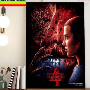 Stranger Things 4 Vol 1 and Vol 2 Home Decor Poster Canvas