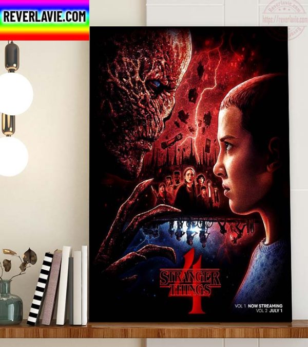 Stranger Things 4 Vol 1 and Vol 2 Home Decor Poster Canvas