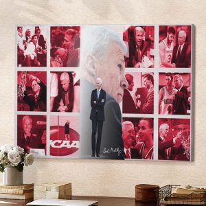 Thank You Coach Bob McKillop Retirement 33 Year Career Signature Poster Canvas