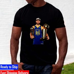 The 21-22 NBA Champions Golden State Warriors Stephen Curry MVP Champions Unisex T-Shirt
