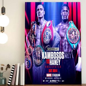The Final Unification Kambosos Jr vs Haney Sat June 4th Home Decor Poster Canvas