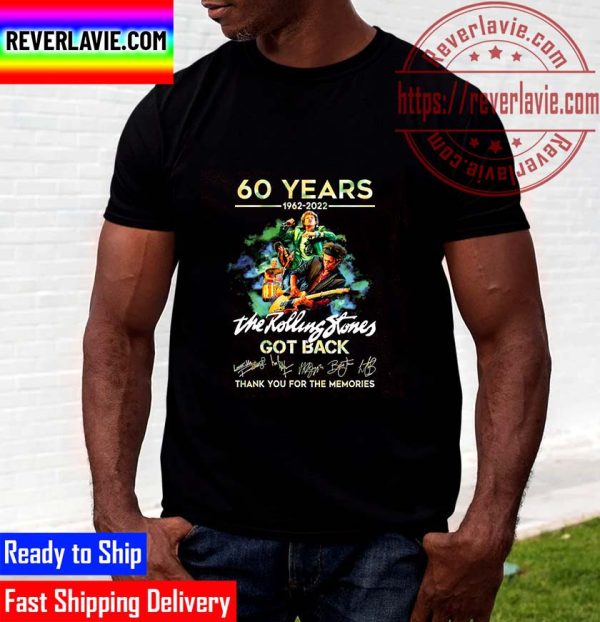 The Rolling Stones 60th 1962 2022 Anniversary Unisex T-Shirt
