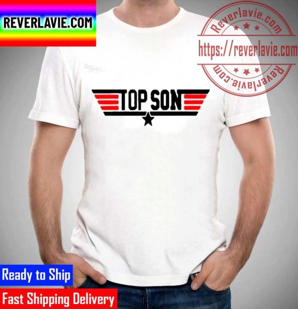 Top Gun Top Son Air Force Jet American Flag Unisex T-Shirt