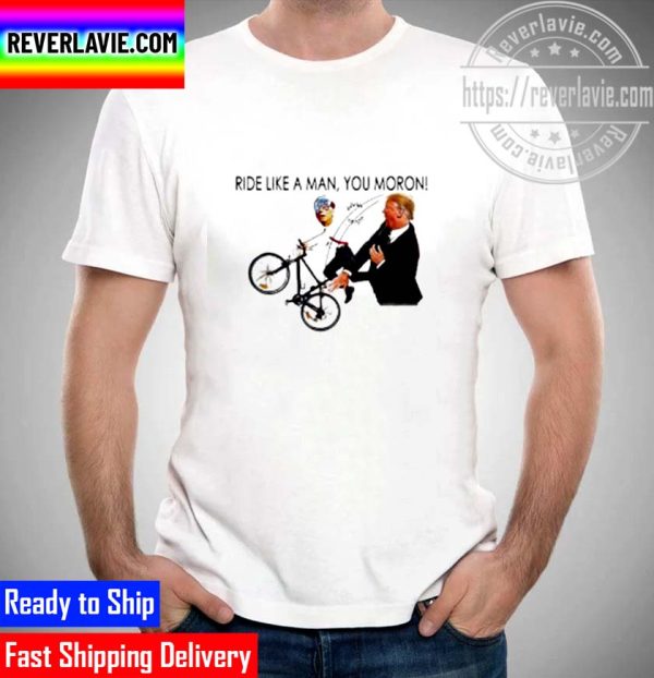 Trump Mocks Biden Riding Bicycle 2022 Meme Unisex T-Shirt