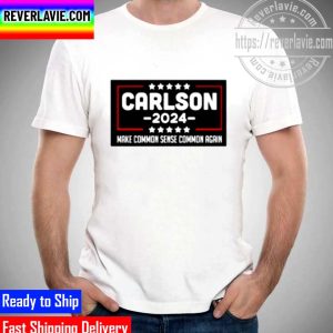 Tucker Carlson 2024 Make Common Sense Common Again Unisex T-Shirt