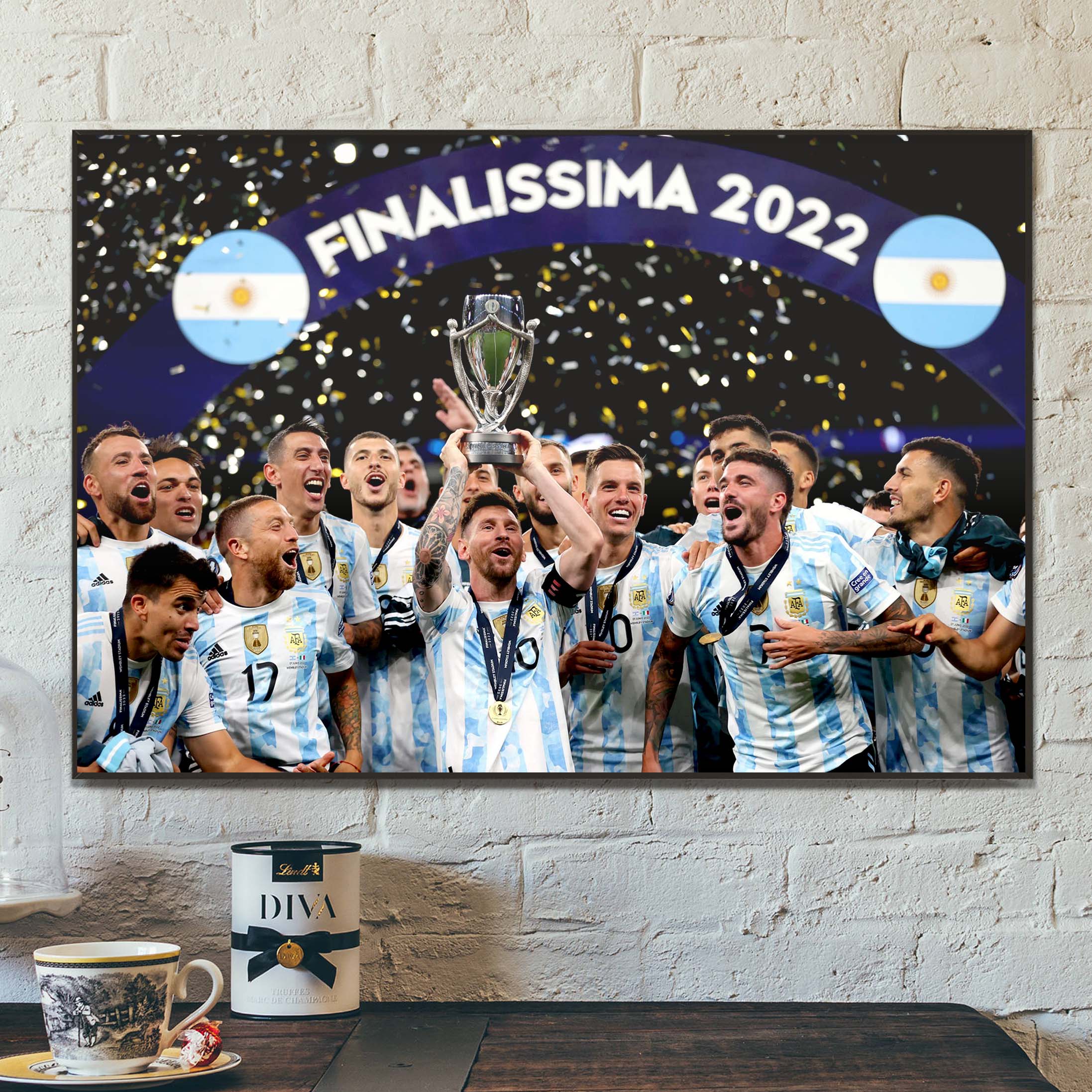 Two Finalissima 2022 Argentina Home Decor Poster Canvas Two Finalissima 2022 Argentina Home Decor Poster Canvas