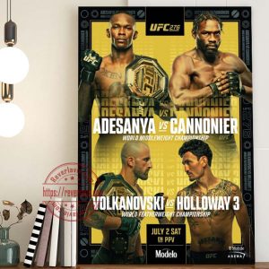 UFC 276 T-Mobile Arena Official Poster Canvas