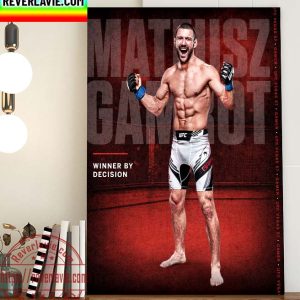 UFC Mateusz Gamrot Winner By Decision UFC Vegas 57 Home Decor Poster Canvas