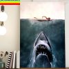 Universal Pictures Celebrating 47 Years of Steven Spielberg JAWS Home Decor Poster Canvas
