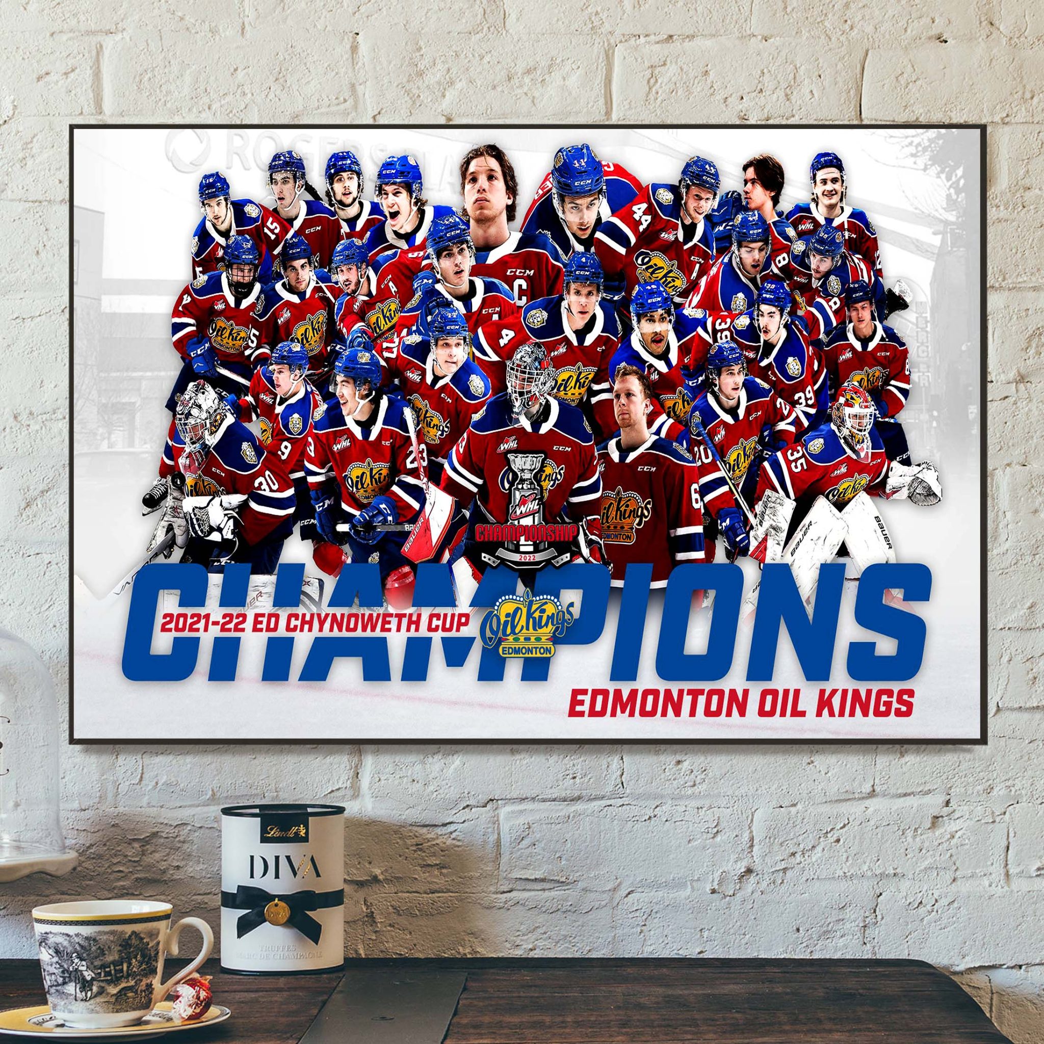 2022 WHL Championship Edmonton Oil Kings Champions Home Decor Poster