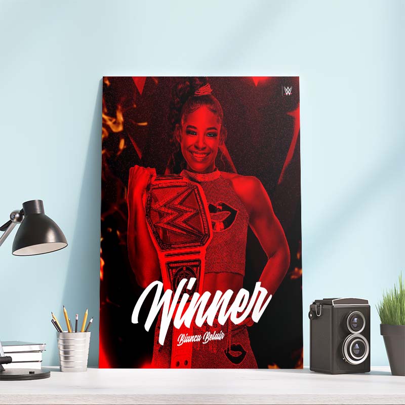 WWE And Still The EST Hell In A Cell Bianca Belair Raw Womens Champions Home Decor Poster Canvas WWE And Still The EST Hell In A Cell Bianca Belair Raw Womens Champions Home Decor Poster Canvas
