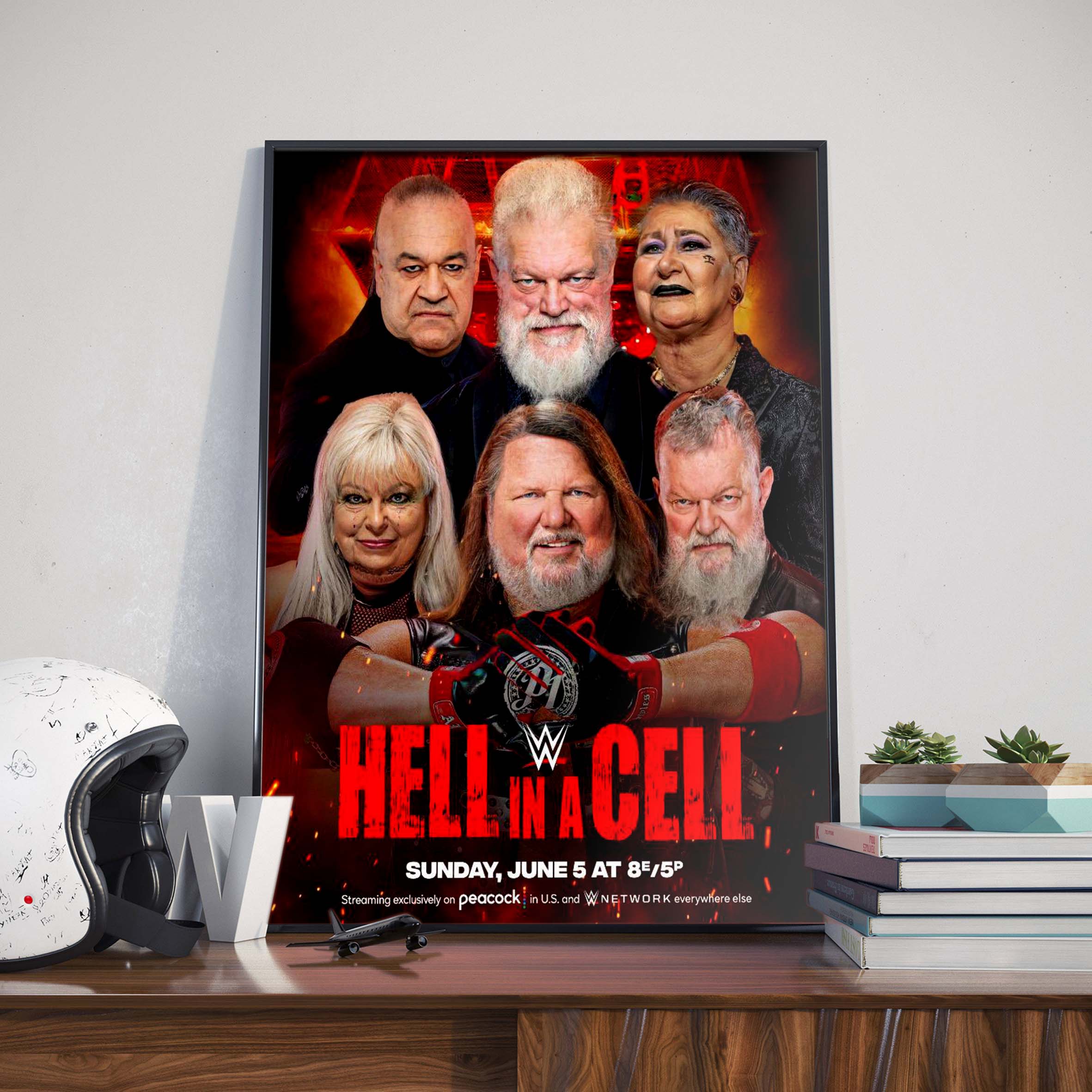 WWE Hell In A Cell Home Decor Poster Canvas WWE Hell In A Cell Home Decor Poster Canvas