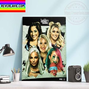 WWE MITB Money In The Bank The Women MITB Ladder Match Home Decor Poster Canvas