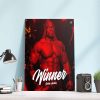 WWE Winner Hell In A Cell Cody Rhodes The Nightmare Continues Home Decor Poster Canvas