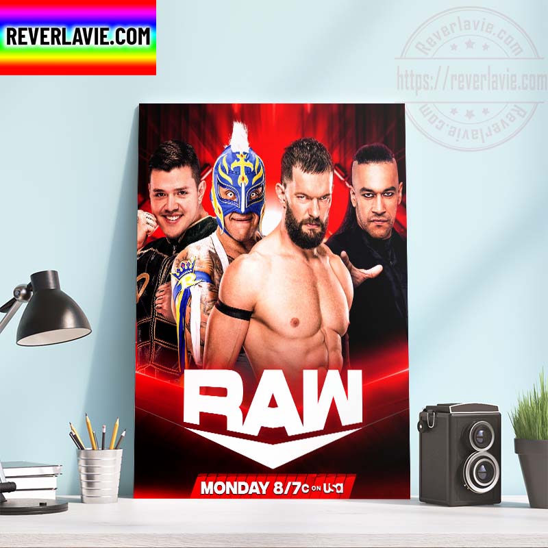 WWE Raw Rey Mysterio and Dom Mysterio Take On Finn Balor and Archer Of Infamy Home Decor Poster Canvas WWE Raw Rey Mysterio and Dom Mysterio Take On Finn Balor and Archer Of Infamy Home Decor Poster Canvas