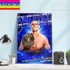 WWE John Cena All Titles The GOAT Is Spelt Cena Month Home Decor Poster Canvas