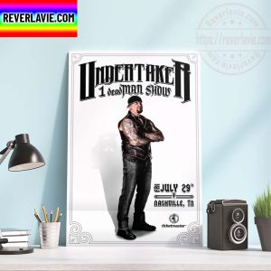 WWE Summer Slam Ticketmaster Undertaker 1 Seas Man Show Home Decor Poster Canvas