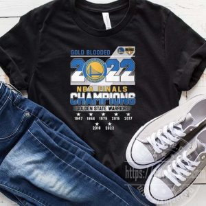 Warriors Gold Blooded 2022 7 times NBA Champions T-shirt