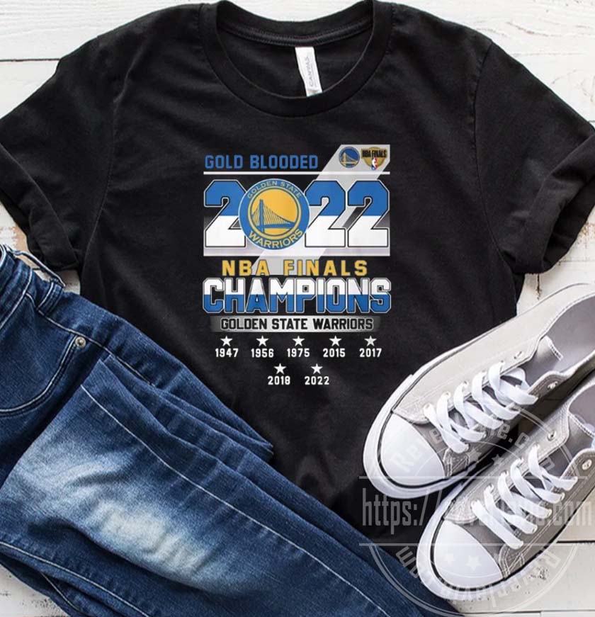 Warriors Gold Blooded 2022 7 times NBA Champions T-shirt Warriors Gold Blooded 2022 7 times NBA Champions T-shirt