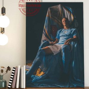 Welcome Earling Haaland to Manchester City Poster Canvas
