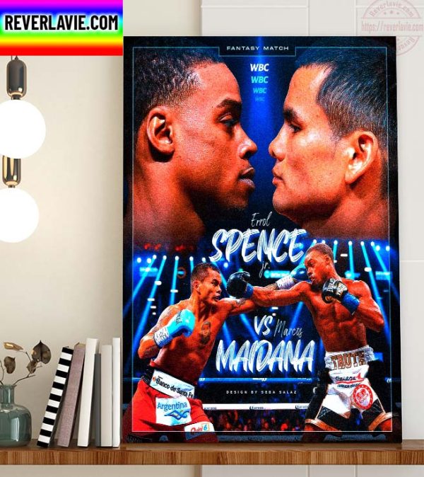 World Boxing Council WBC Fantasy Match Errol Spence Jr vs Marcos Maidana Home Decor Poster Canvas