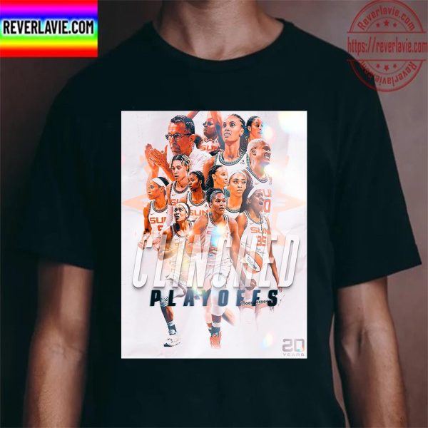 2022 WNBA Playoffs Clinched Connecticut Sun 6 Seasons In A Row Playoff Bound Unisex T-Shirt
