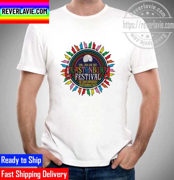 2022 White Official Glastonbury Festival Unisex T-Shirt