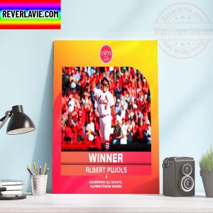 Albert Pujols Winner Muhammad Ali Sports Humanitarian Award Home Decor Poster Canvas