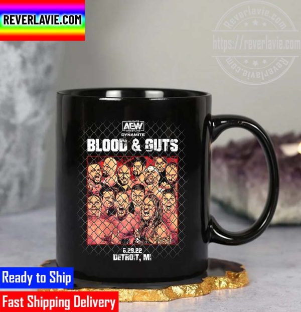 All Elite Wrestling AEW Blood and Guts 2022 Event Style Coffee Mug