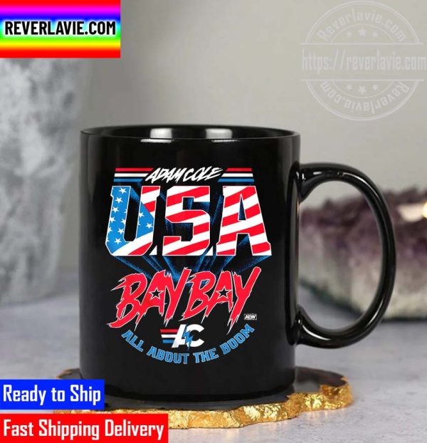 All Elite Wrestling Adam Cole USA BAY BAY All About The Boom Style Coffee Mug