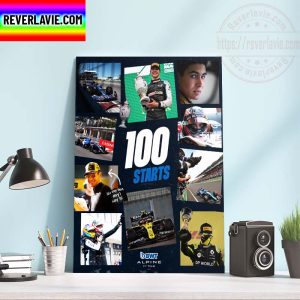 BWT Alpine F1 Team Esteban Ocon 100 Starts In F1 Austrian GP Home Decor Poster Canvas