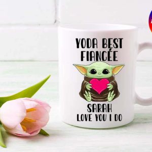 Baby Yoda Best Fiancee Mug