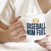 Baseball Mom Messy Bun Mothers Day Mug