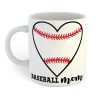 Baseball Mom Heart Mug