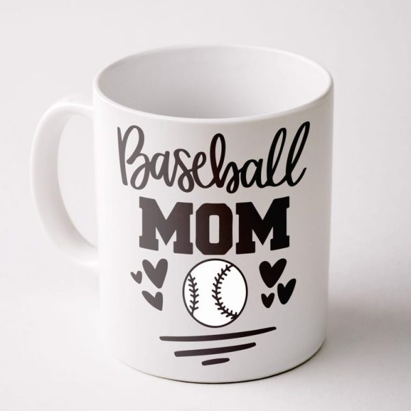 Baseball Mom Small Hearts Mothers Day Mug