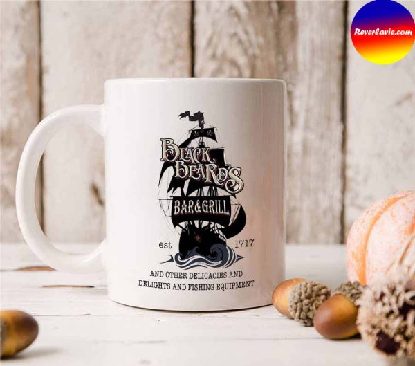 Black Beards Bar and Grill Mug Gentleman Pirate Mug