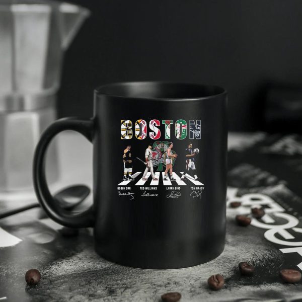 Boston Sports Teams Abbey Road Signatures Mug