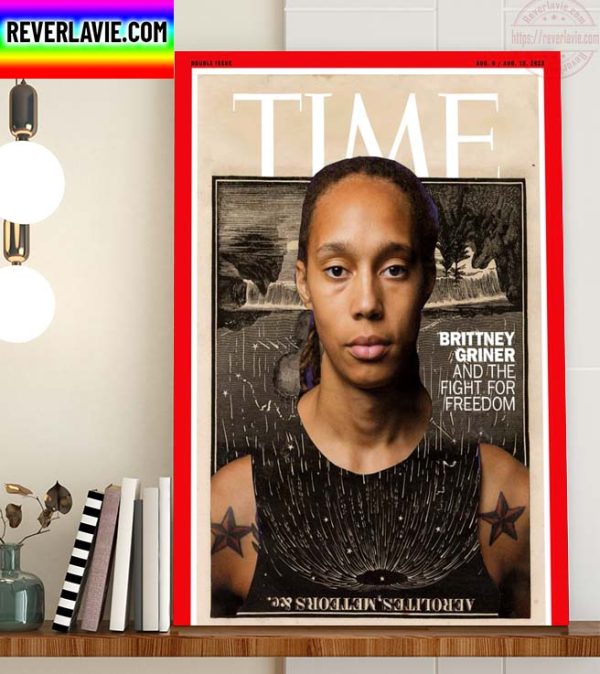 Brittney Griner BG on The Cover TIME Magazine Home Decor Poster Canvas