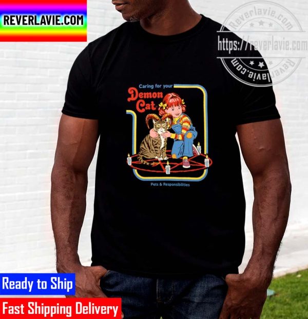 Caring For Your Demon Cat Classic T-Shirt