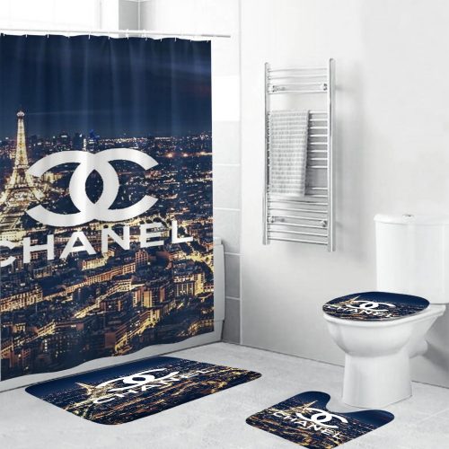 Chanel Logo In Hawaii Scence Bathroom Accessories Set REVER LAVIE